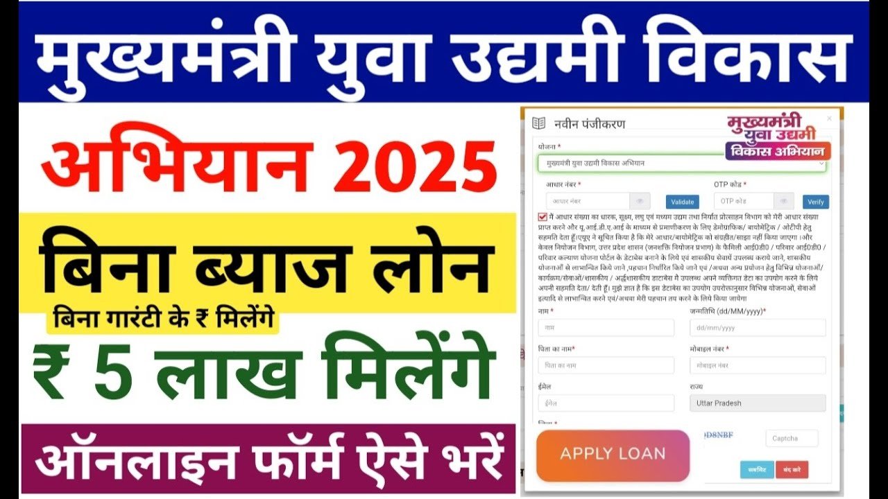 CM Yuva Udyami Yojana 2025